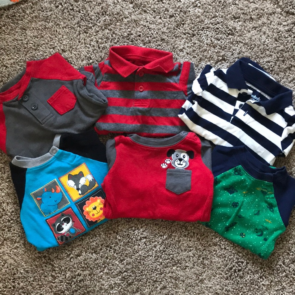 Boys long sleeve onesies